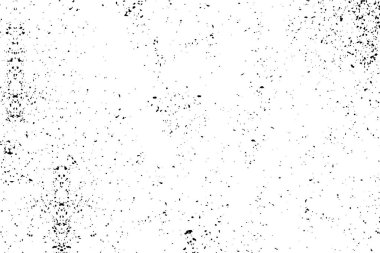 Grunge siyah beyaz desen. Monokrom parçacıkları soyut doku. Çatlakların, sürtünmelerin, çiplerin, lekelerin, mürekkep lekelerinin, çizgilerin geçmişi. Koyu tasarım arka plan yüzeyi.