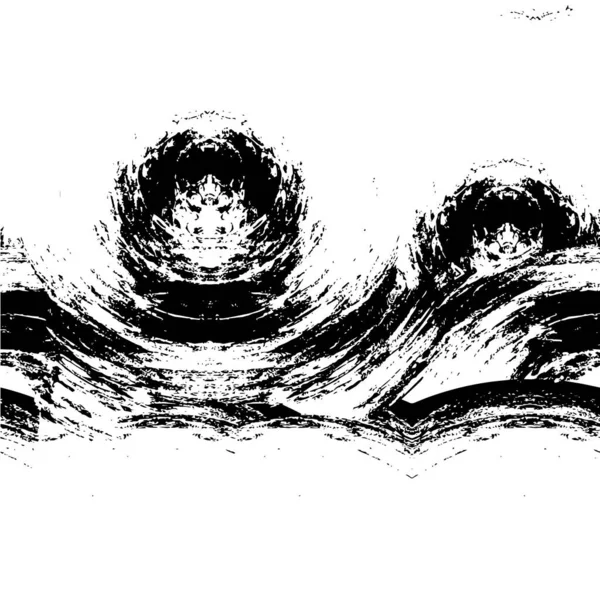 黑色和白色污迹制成的粗糙花纹 — 图库矢量图片