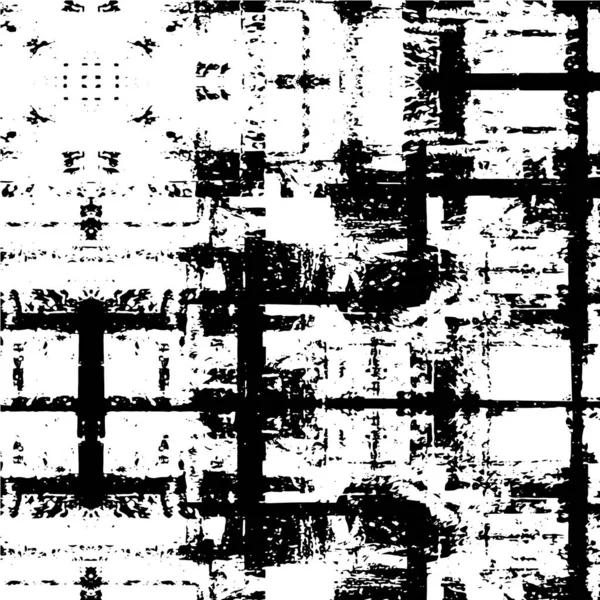 Modèle Graphique Monochrome Abstrait Conception Affiche Grunge — Image vectorielle