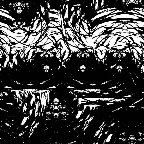 Monokrom Gürültülü Desen Grunge Poster Tasarımı — Stok Vektör