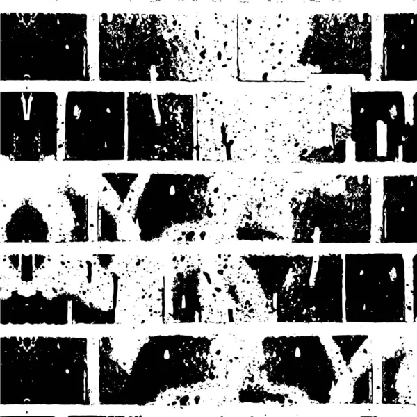 Diseño Monocromo Con Patrón Ruidoso Póster Grunge — Archivo Imágenes Vectoriales