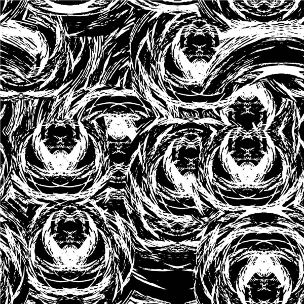 Monochroom Ontwerp Met Luidruchtig Patroon Grunge Poster — Stockvector