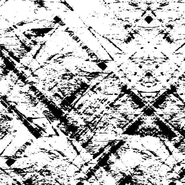 Простой Текстурированный Черно Белый Дизайн Плаката Потрепанным Рисунком — стоковый вектор