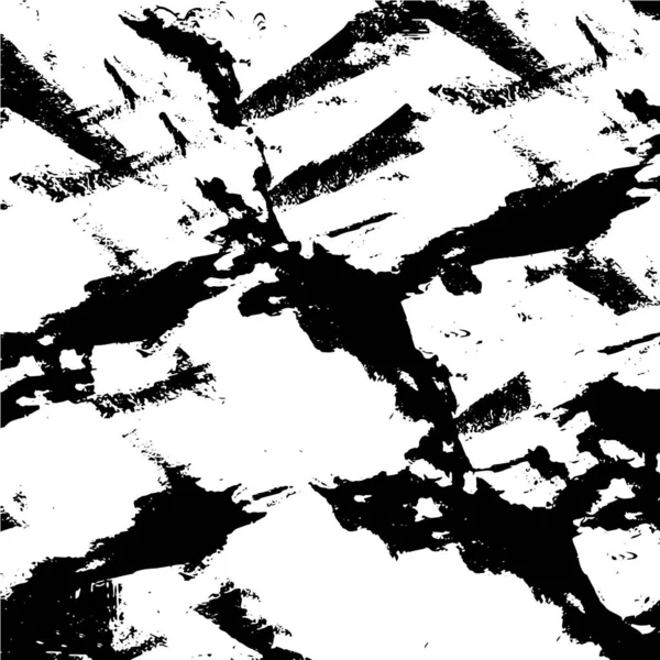 Einfaches Schwarz Weißes Plakatdesign Mit Schäbigem Muster — Stockvektor