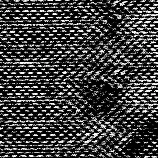 Schwarz Weißes Monochromes Plakatdesign Mit Schäbigem Muster — Stockvektor