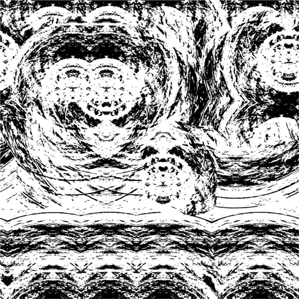 Monochrome Conception Papier Peint Salissant Avec Motif Minable — Image vectorielle