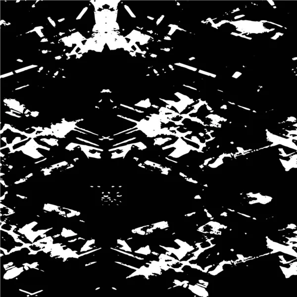 Modèle Abstrait Pour Espace Copie Taches Rugueuses Noires Blanches — Image vectorielle