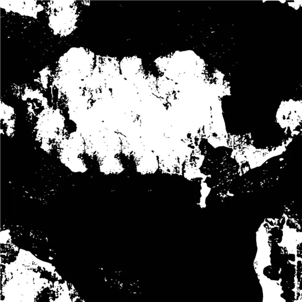 コピースペースの抽象テンプレート 黒と白の荒い汚れ — ストックベクタ