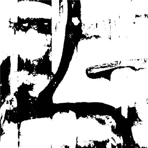 Грубий Плакат Чорно Білими Плямами Обкладинка Мистецтвом Бруду — стоковий вектор
