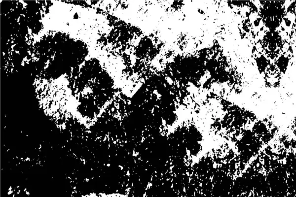 Siyah Beyaz Lekelerle Yapılmış Kaba Bir Poster Dağınık Sanatla Kaplı — Stok Vektör