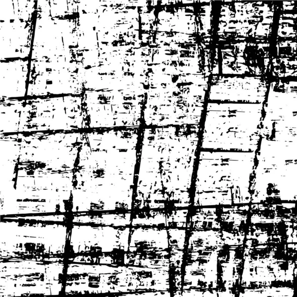 Abstract Zwart Wit Geschilderd Grunge Achtergrond Patroon Met Textuur — Stockvector