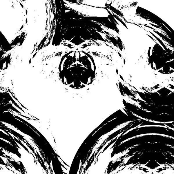 Abstraktní Černobílé Malované Grunge Pozadí Vzor Texturou — Stockový vektor