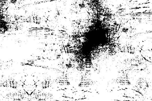 Черно Белый Рисунок Монохромные Частицы Абстрактной Текстуры Фон Трещин Царапин — стоковый вектор