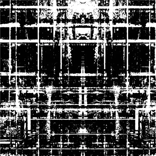 Grunge Sort Hvidt Mønster Monokrom Partikler Abstrakt Tekstur Baggrund Revner – Stock-vektor