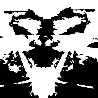 siyah ve beyaz şablon, sıçramış ve lekeli tehlike duvar kağıdı 