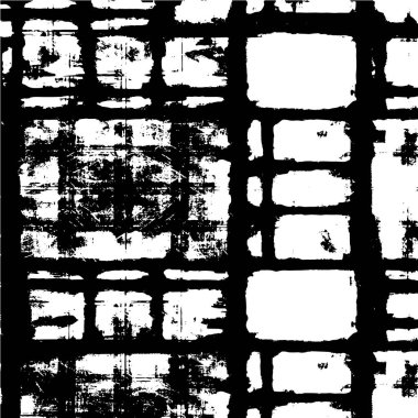 Çizik ve çiziklerle dolu siyah beyaz bir arka plan. Soyut vektör illüstrasyonu.