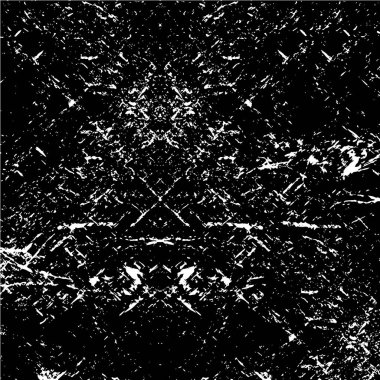 Koyu Grunge Geometrik Deseni