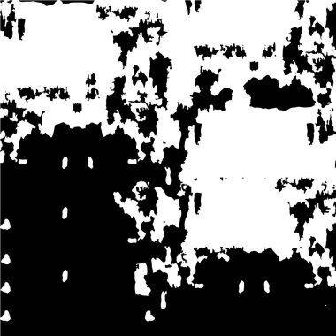 Çizik ve çiziklerle dolu siyah beyaz bir arka plan. Soyut vektör illüstrasyonu.