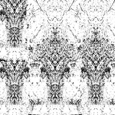 Kopya alanı için sıkıntılı duvar kâğıdı, siyah beyaz çizikler. 