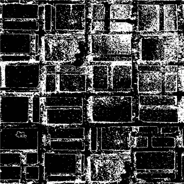 Vieux Grunge Monochrome Noir Blanc Vintage Fond Altéré Texture Antique — Image vectorielle