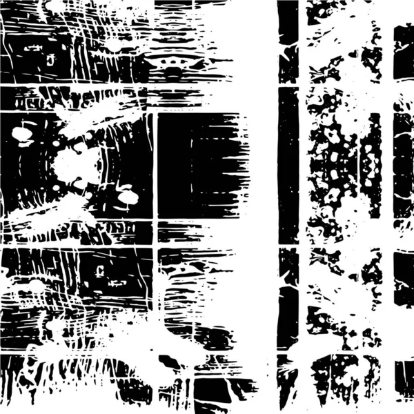 Стривожений Фон Чорно Білій Текстурі Подряпинами Лініями Анотація Векторні Ілюстрації — стоковий вектор