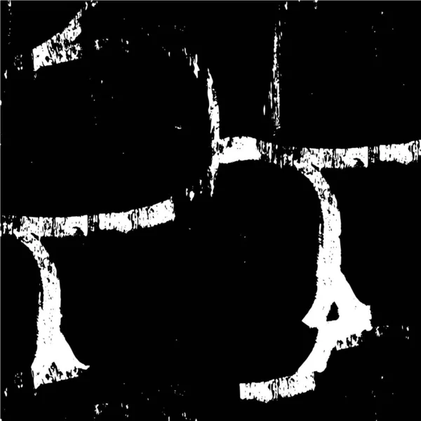 Černý Tah Štětcem Textura Grunge Abstraktní Ruka Malované Prvky — Stockový vektor