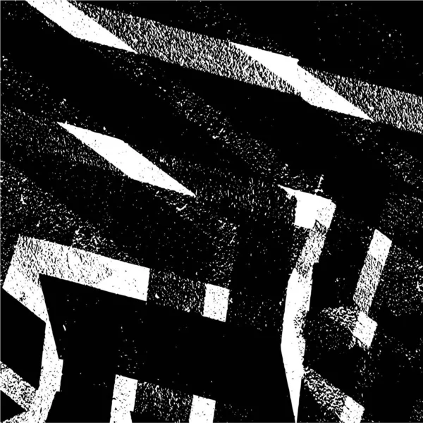Fondo Angustiado Textura Blanco Negro Con Arañazos Manchas Ilustración Vector — Archivo Imágenes Vectoriales