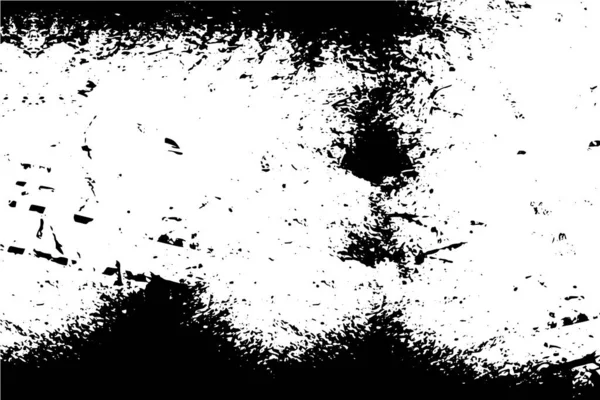 Siyah Beyaz Desenli Çizik Lekeli Sıkıntılı Bir Arkaplan Soyut Vektör — Stok Vektör