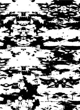 Siyah beyaz renklerle çizik dolu kaba bir arkaplan. soyut vektör illüstrasyonu.                