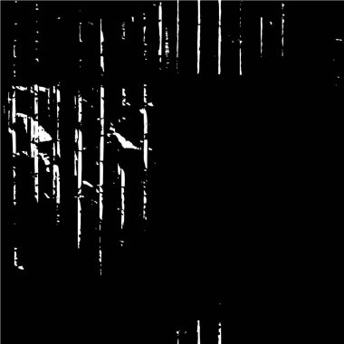 Vektör grunge dokusu. Siyah beyaz arka plan. Soyut monokrom resim koyu tonlarda solmuş bir efekt içerir