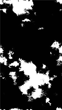 Vektör grunge dokusu. Siyah beyaz arka plan. Soyut monokrom resim koyu tonlarda solmuş bir efekt içerir