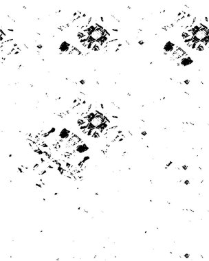 Vektör grunge dokusu. Siyah beyaz arka plan. Soyut monokrom resim koyu tonlarda solmuş bir efekt içerir