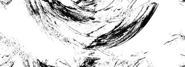 Vektör grunge dokusu. Siyah beyaz arka plan. Soyut monokrom resim koyu tonlarda solmuş bir efekt içerir