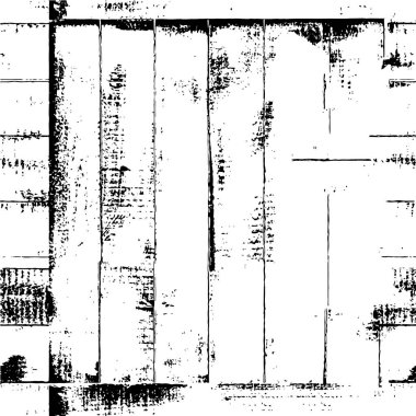 Vektör grunge dokusu. Siyah beyaz arka plan. Soyut monokrom resim koyu tonlarda solmuş bir efekt içerir
