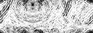 Vektör grunge dokusu. Siyah beyaz arka plan. Soyut monokrom resim koyu tonlarda solmuş bir efekt içerir