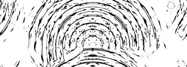 Vektör grunge dokusu. Siyah beyaz arka plan. Soyut monokrom resim koyu tonlarda solmuş bir efekt içerir