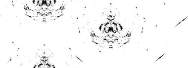 Vektör grunge dokusu. Siyah beyaz arka plan. Soyut monokrom resim koyu tonlarda solmuş bir efekt içerir