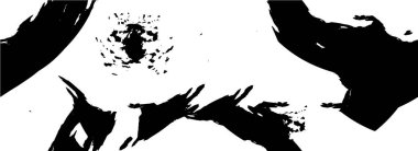 Vektör grunge dokusu. Siyah beyaz arka plan. Soyut monokrom resim koyu tonlarda solmuş bir efekt içerir