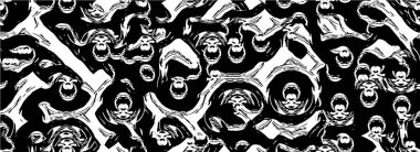 siyah ve beyaz monokrom yıpranmış arka plan soyut dokusu 