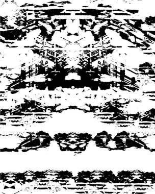 Sıkıntılı bir geçmiş. Siyah ve beyaz dokular. soyut vektör illüstrasyonu.