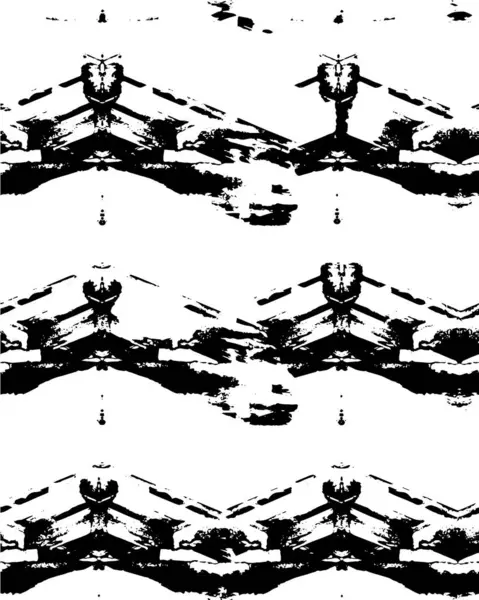 Абстрактный Грубый Фон Черно Белых Цветах Гранж Фон — стоковый вектор