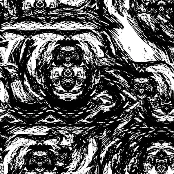 Fond Rugueux Abstrait Couleurs Noir Blanc Grunge Toile Fond — Image vectorielle