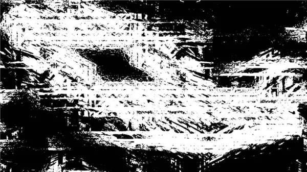Ruwe Achtergrond Zwart Wit Kleuren Met Krassen Abstracte Vector Illustratie — Stockvector