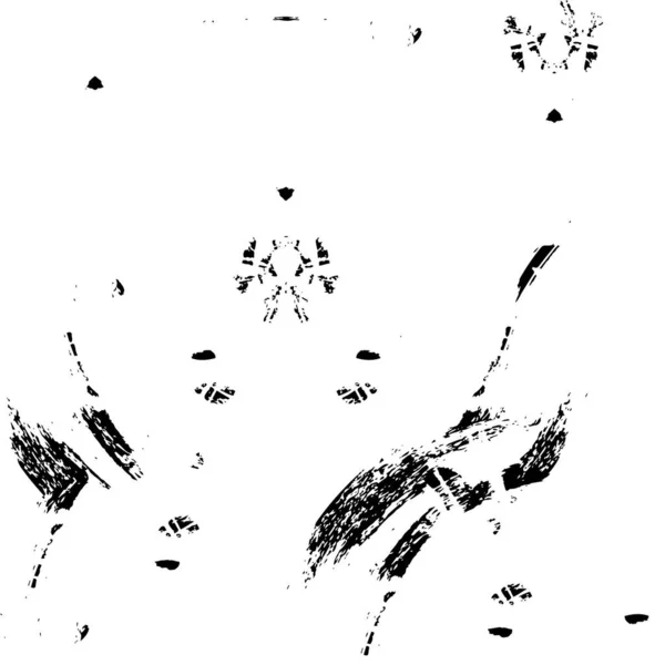 Грубий Фон Чорно Білих Тонах Подряпинами Абстрактна Векторна Ілюстрація — стоковий вектор