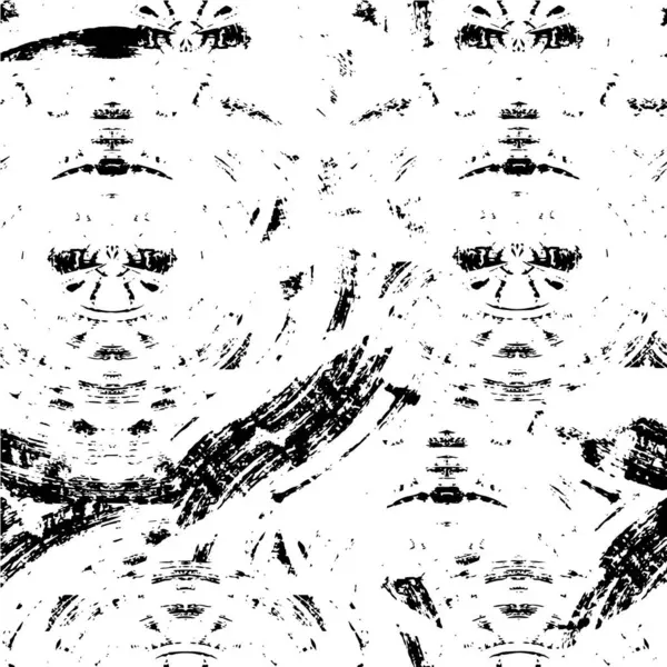 Абстрактний Гранжевий Монохромний Чорно Білий Текстурований Фон — стоковий вектор