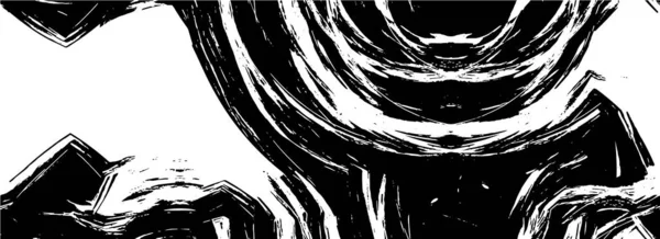 Абстрактный Гранж Монохромный Черно Белый Текстурированный Фон — стоковый вектор