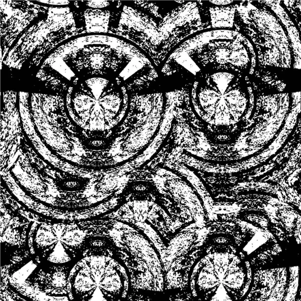 Abstrait Grunge Monochrome Noir Blanc Fond Texturé — Image vectorielle