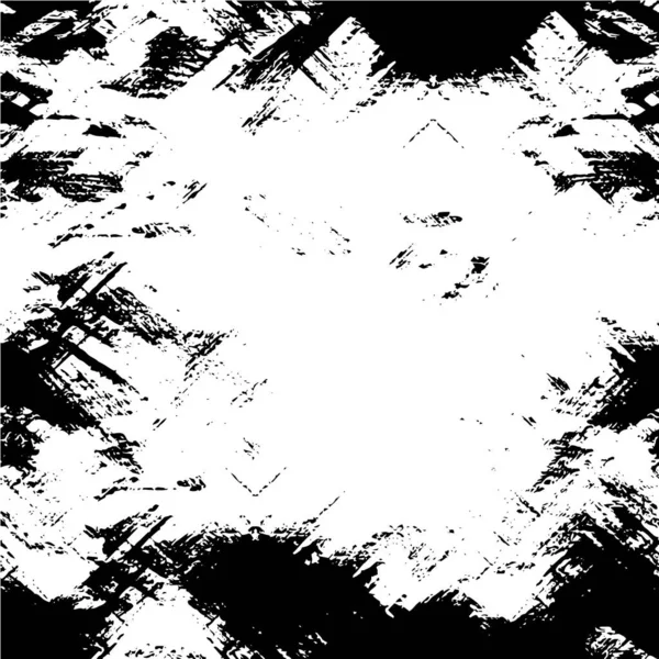 Černá Bílá Monochromatické Ošlehaný Pozadí Abstraktní Textura — Stockový vektor