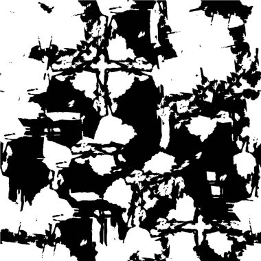 Sıkıntılı bir geçmiş. Siyah ve beyaz dokular. soyut vektör illüstrasyonu.