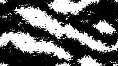 Eski grunge arka planının sıkıntılı örtülü dokusu. Soyut yarım ton vektör illüstrasyonu, tek renkli vintage yüzey çatlaklar, noktalar, noktalar kirli desenli. Karanlık korku tarzı arka planda eski bir duvar 